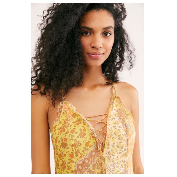 FREE PEOPLE BOHO FLOWY MAXI TANK SLIP DRESS A2C - Picture 7 of 10